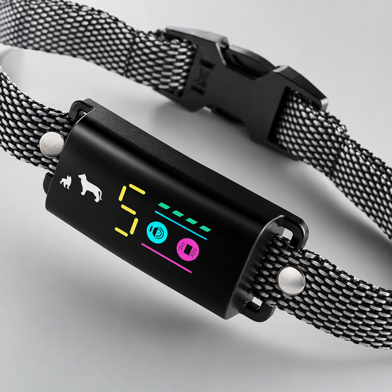 No Shock Bark Collar Small Dogs Beep Vibration Humane Waterproof Rechargeable