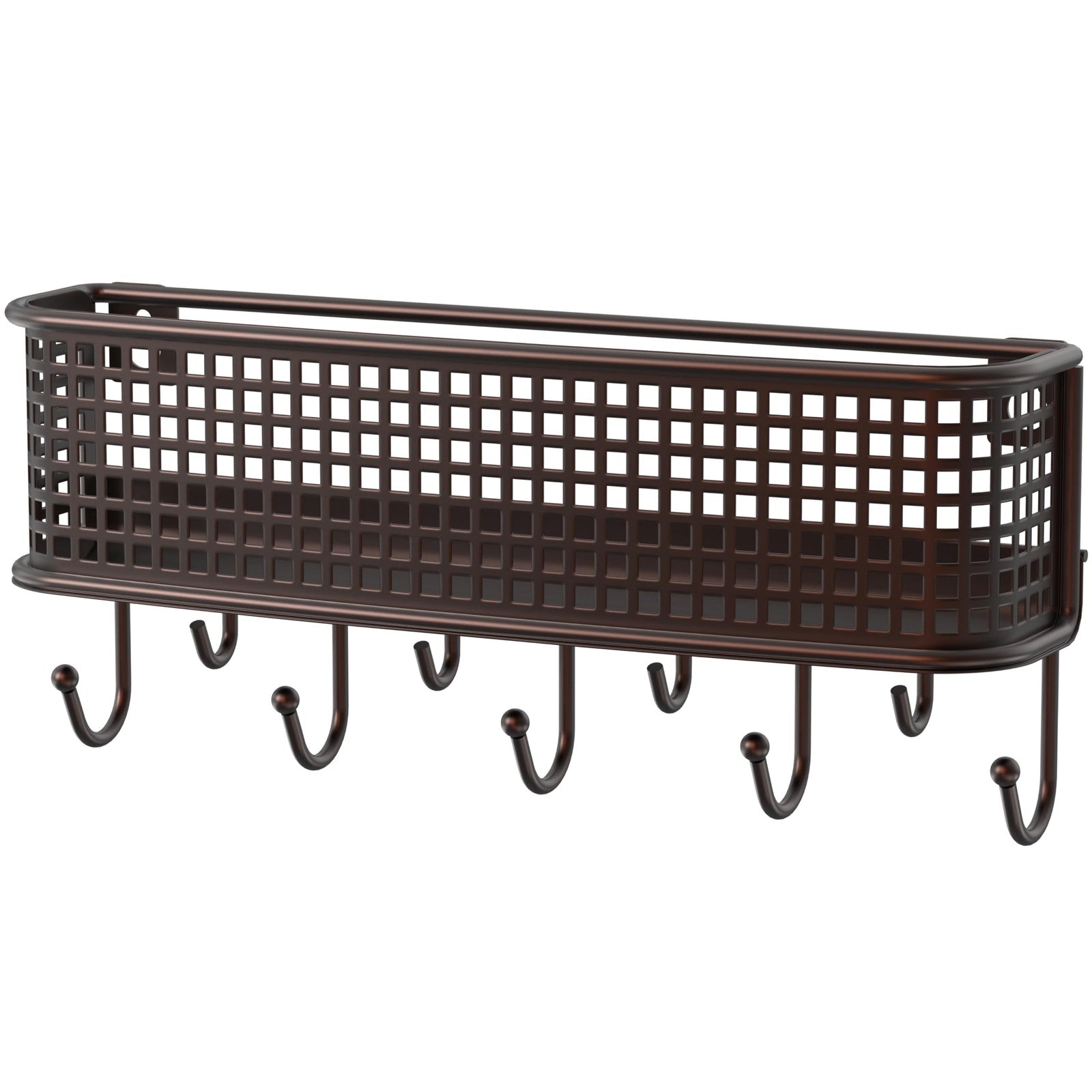 Deco Brothers Mesh shelf Wall Key Holder and Mail Organizer, Bronze