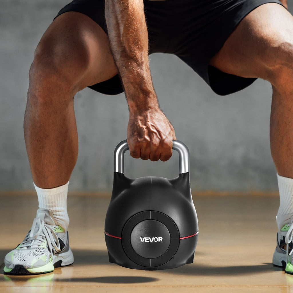 VEVOR Adjustable Kettlebell 7 Weight Levels for Full Body Workout Cross-Training