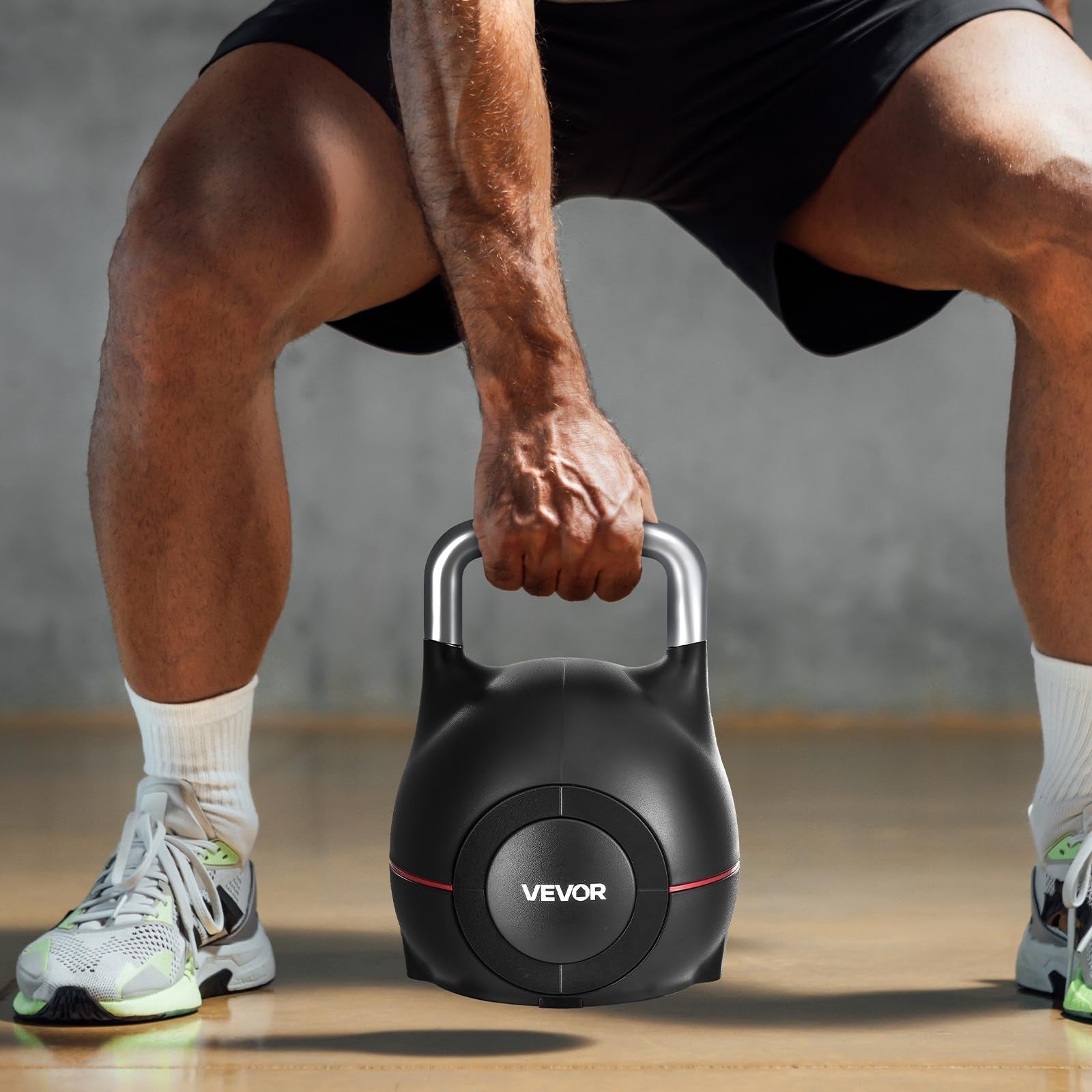 VEVOR Adjustable Kettlebell 7 Weight Levels for Full Body Workout Cross-Training