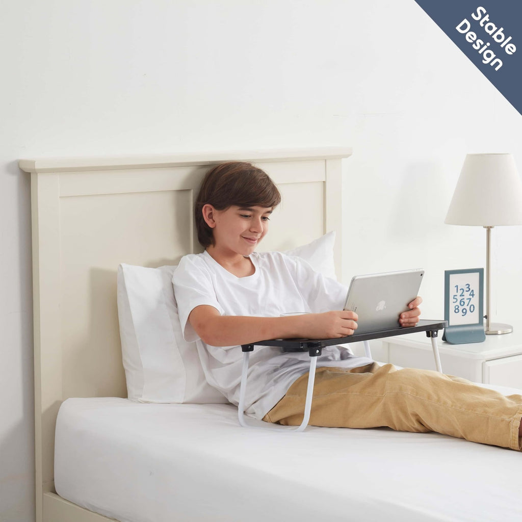 Laptop Bed Tray Table, Laptop Stand, Portable Lap Desks with Foldable Legs, Read