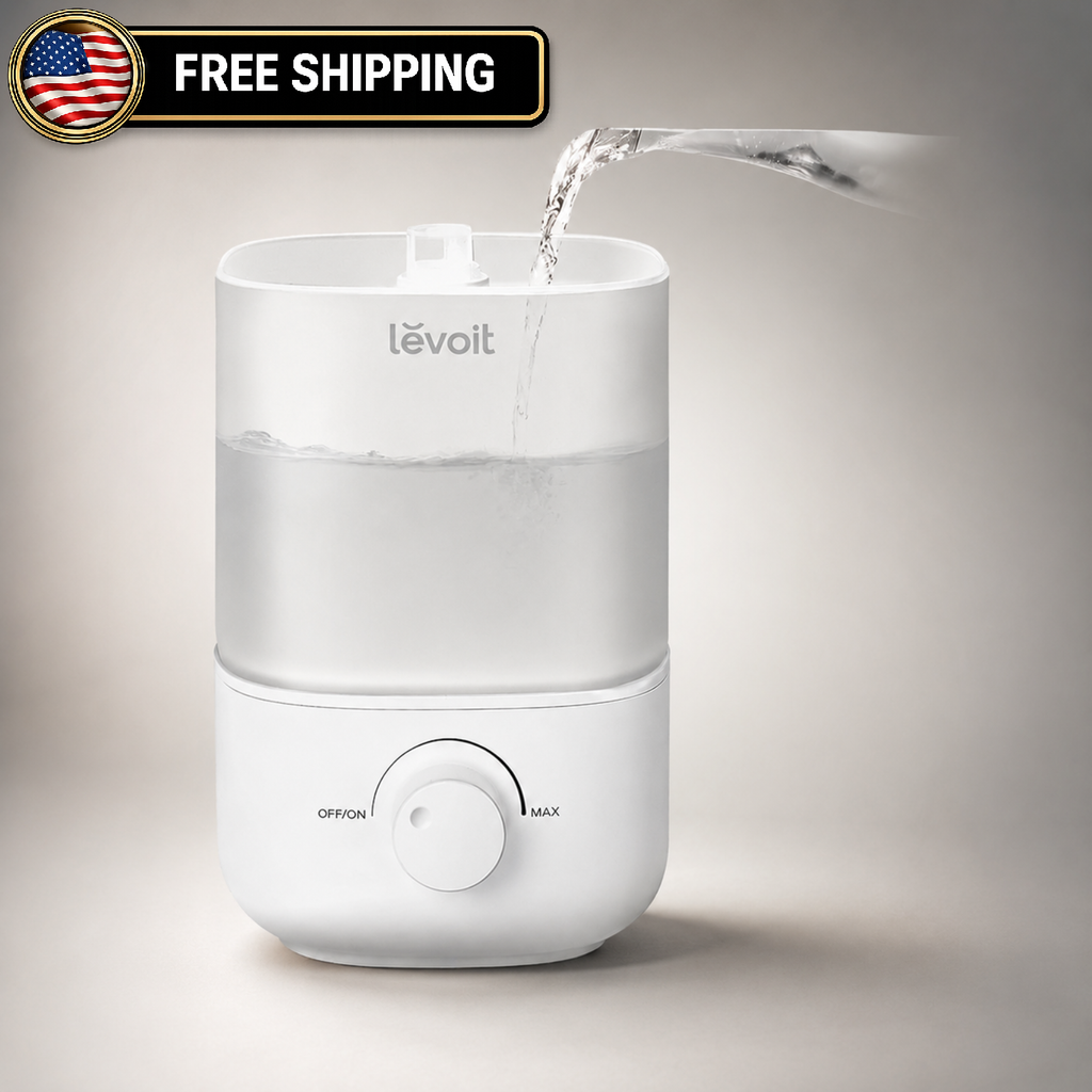 Top Fill Humidifiers for Bedroom, 2.5L Tank for Large Room, Easy to Fill & Clean