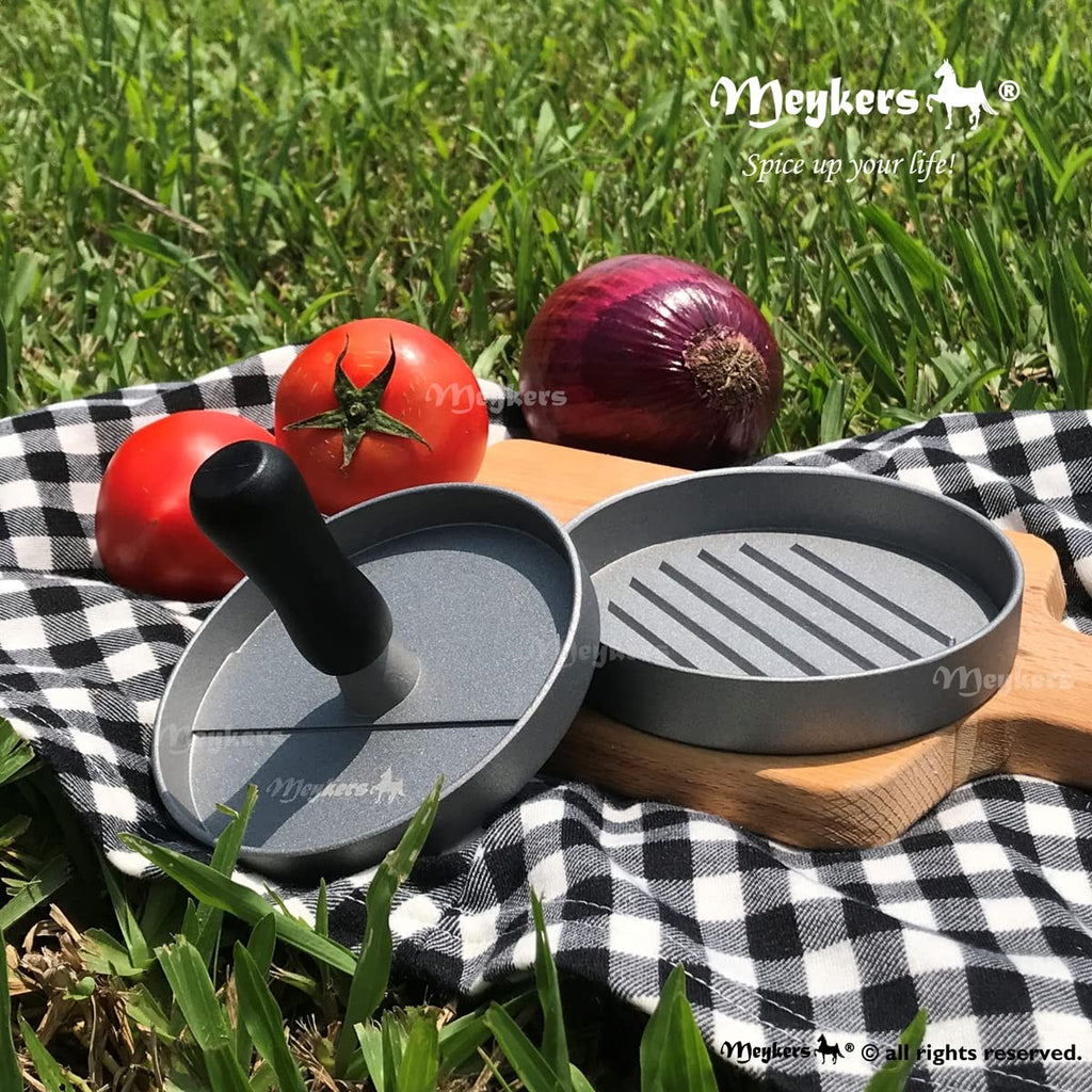 4.5" Hamburger Press Patty Maker w/150 Patty Papers Nonstick Burger Mold BPA