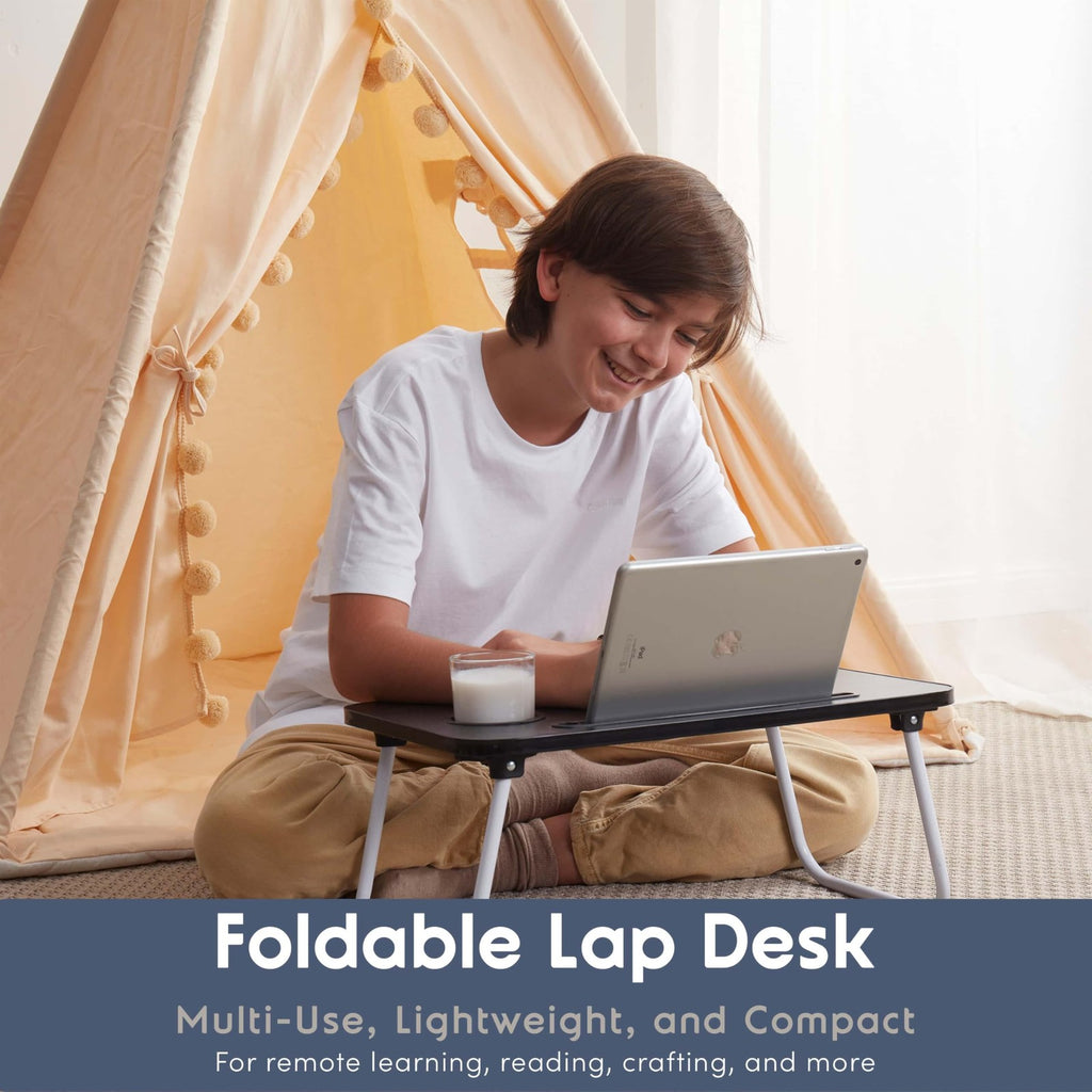 Laptop Bed Tray Table, Laptop Stand, Portable Lap Desks with Foldable Legs, Read