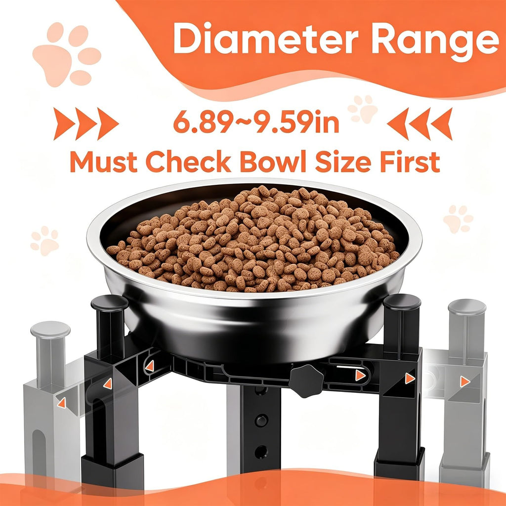 XIAZ Dog Bowl Stand Elevated Food Water Bowl Holder for Large Medium Small Sized