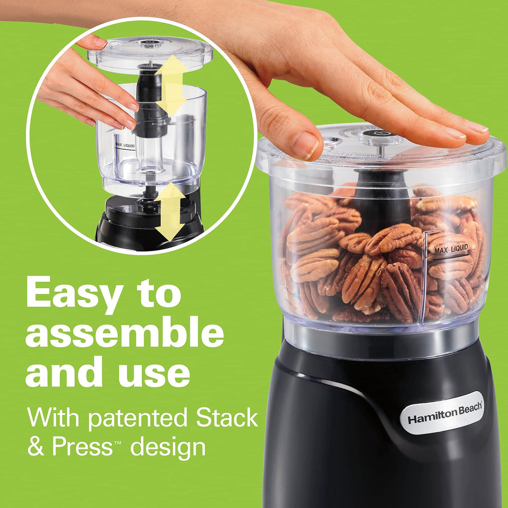 Hamilton Beach Electric Vegetable Chopper & Mini Food Processor 3-Cup, 350 Watts