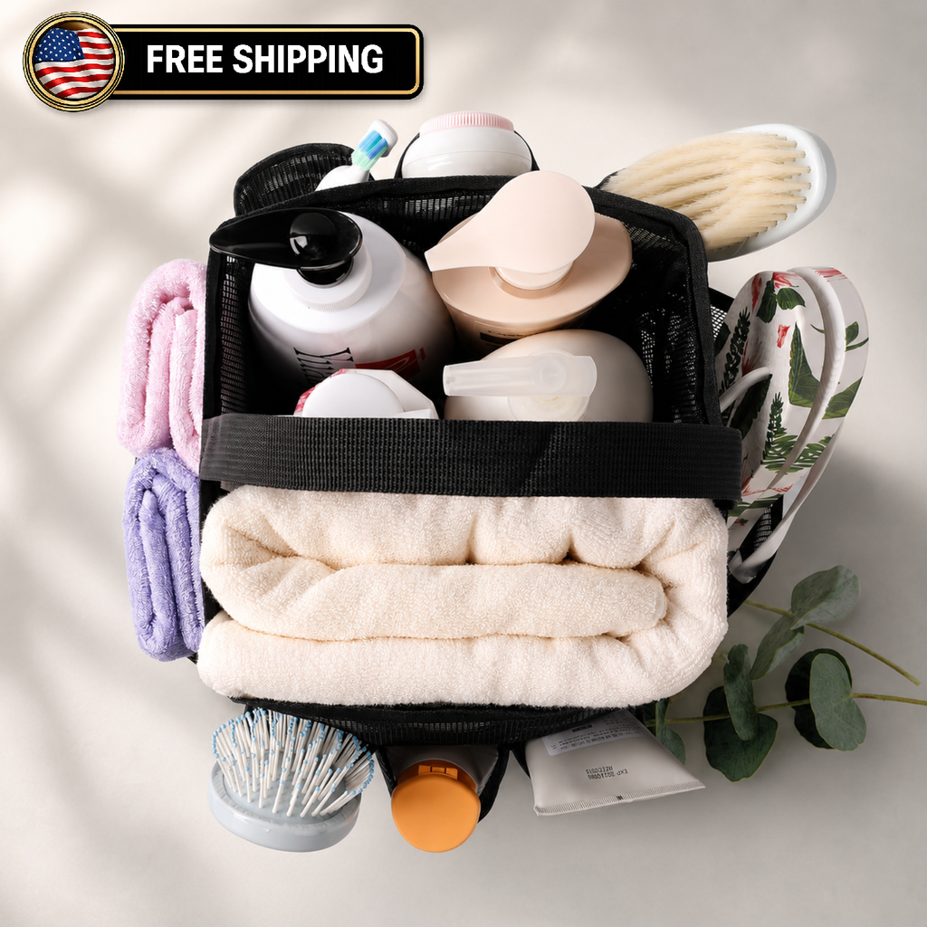 EUDELE Mesh Shower Caddy Portable for College Dorm Room Essentials, Shower Caddy