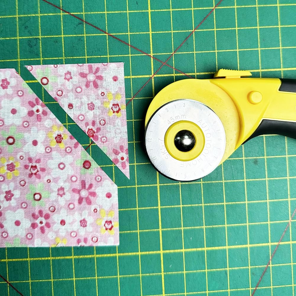 AUTOTOOLHOME 45mm Rotary Cutter 9 Extra Blades SKS-7 Fabric Cutter Set