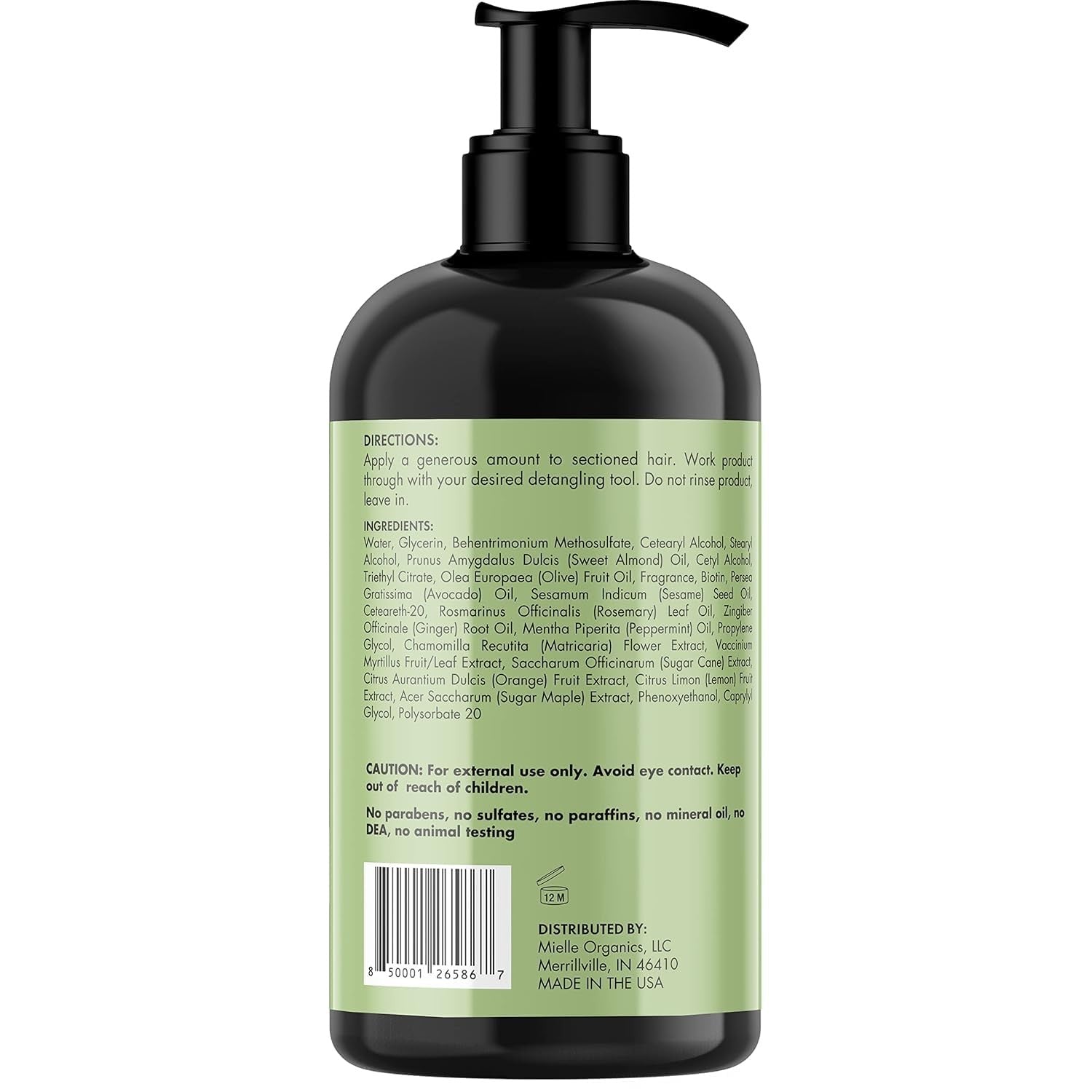 Mielle Organics Leave In Conditioner Hydrating Strengthening Hair Care Daily Use