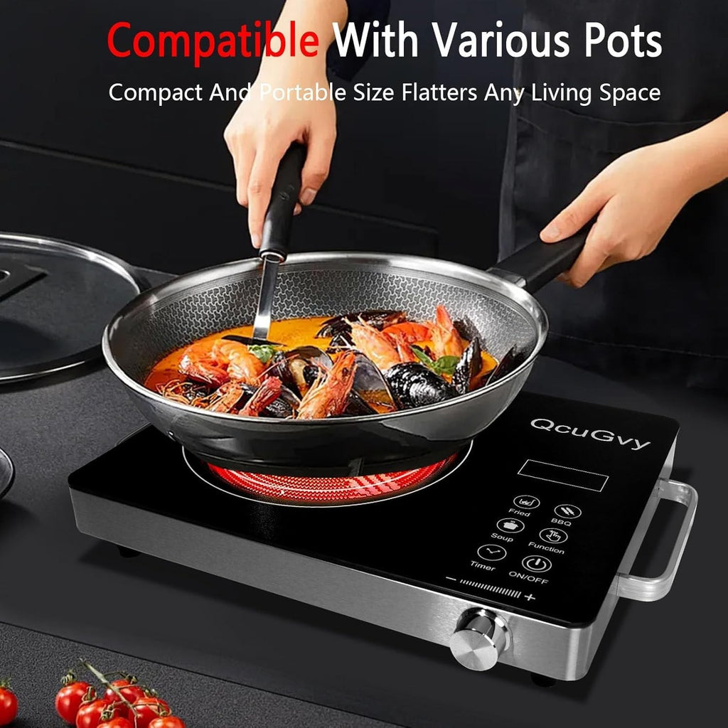 Portable Infrared Burner 3500 Electric Burner with 3 Hour Timer-Electric Hot Pit