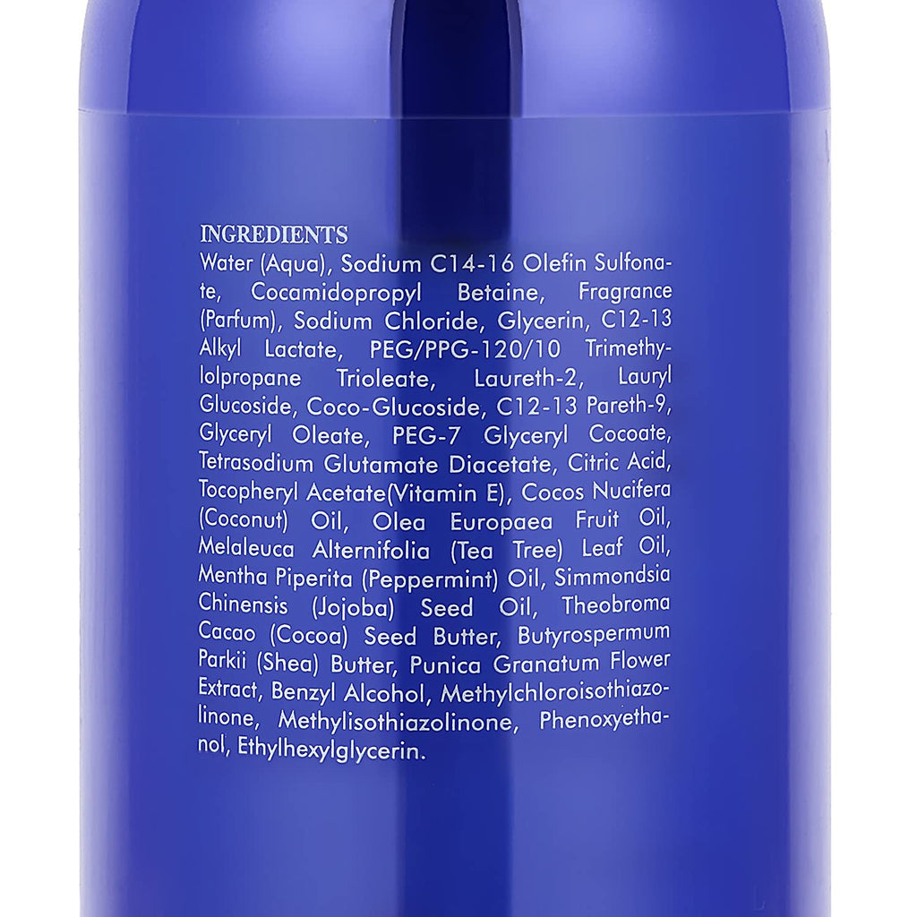 Tea Tree Body Wash with Mint & Shower Gel with Vitamin E for Jock Itch, Eczema,