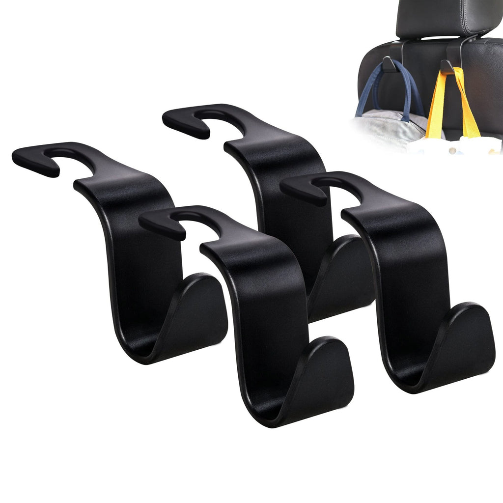 4-Pack Car Headrest Hooks, car Storage Organizer for Purses Handbags Groceries