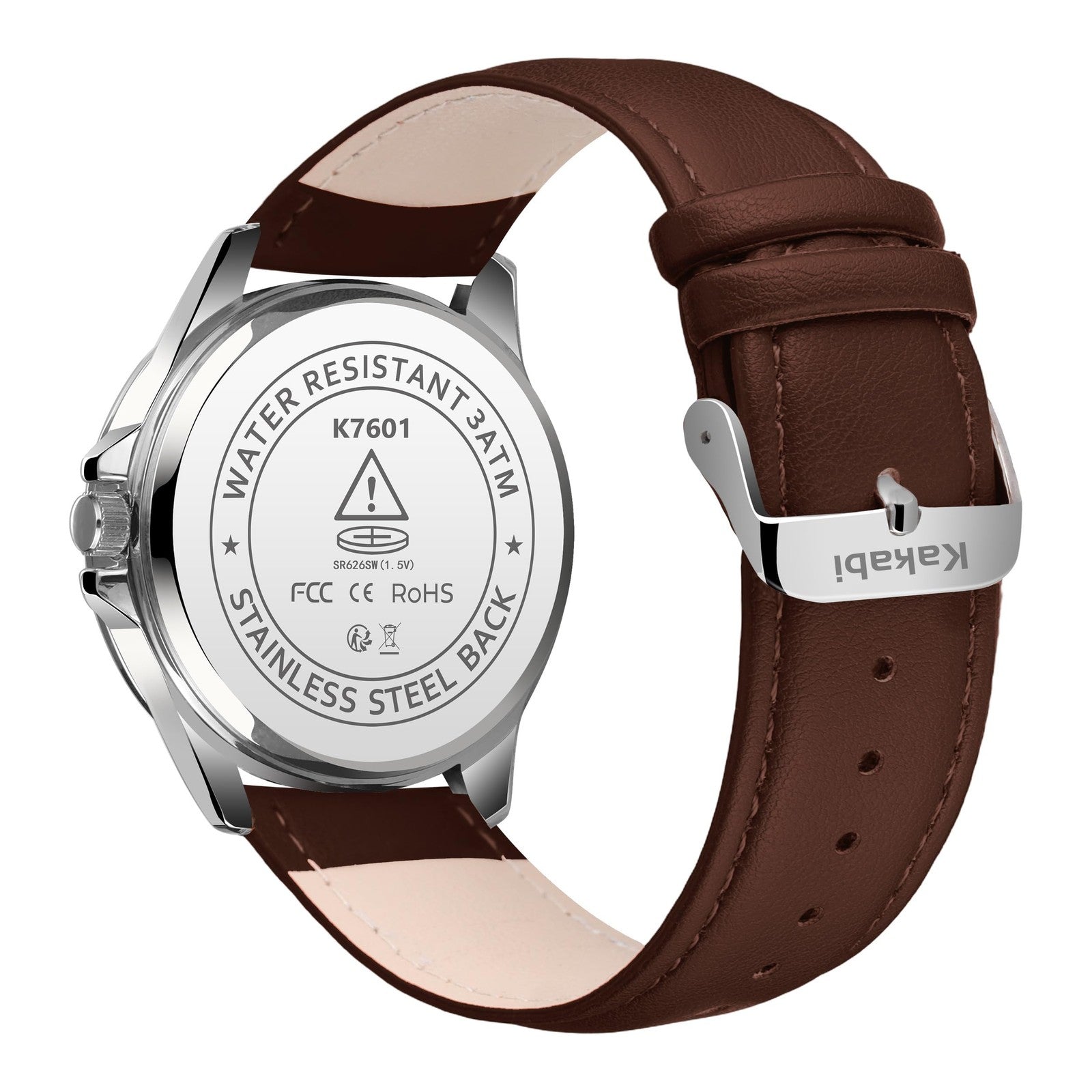 Mens Leather Dress Watch Quartz Roman Numeral Classic Business Watch Waterproof
