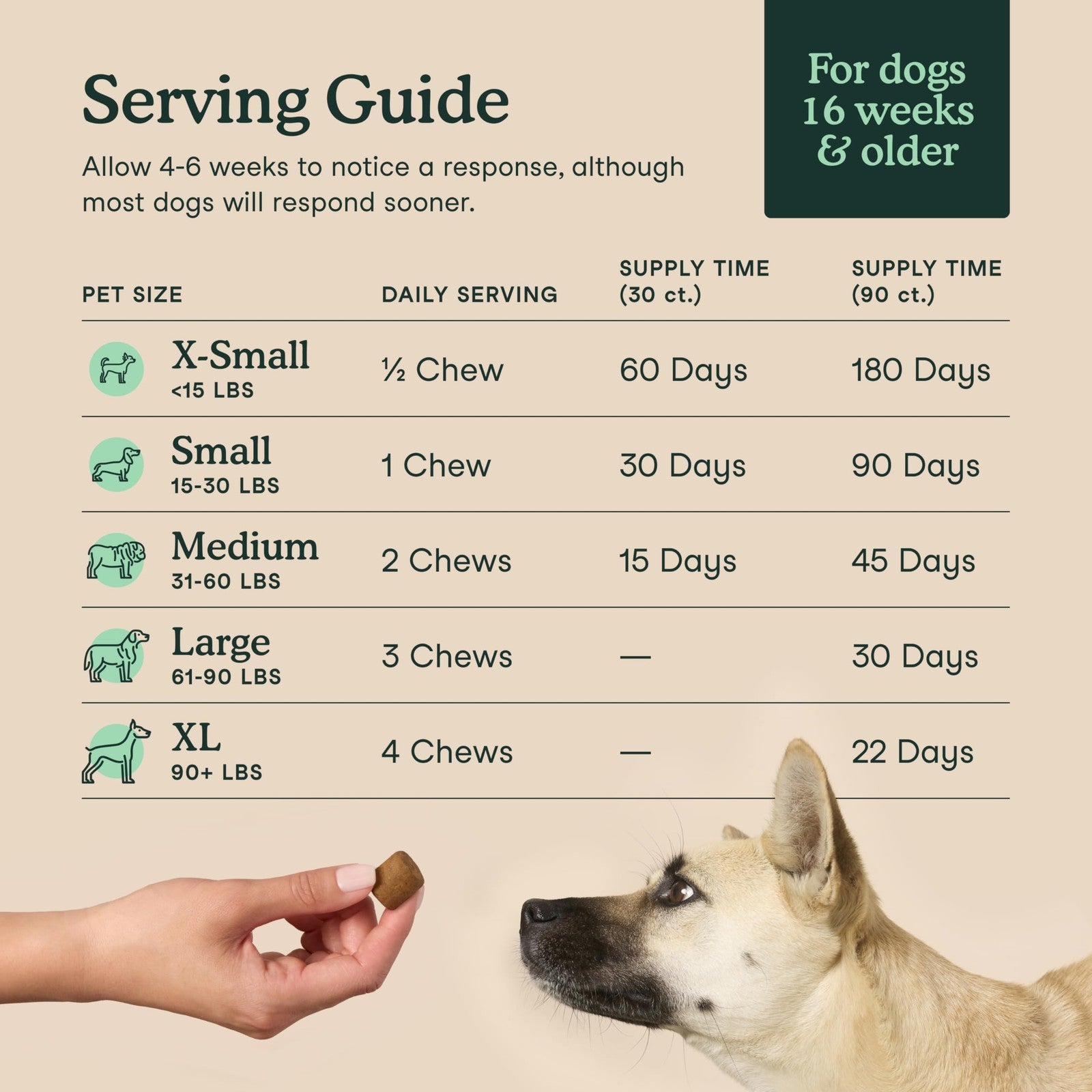 Fera Pets Hip & Joint Supplement for Dogs with Glucosamine, MSM, Chondroitin,