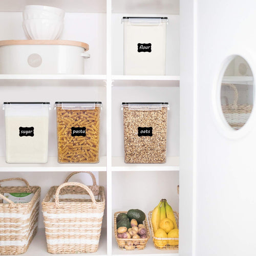 4 PCS Large Food Storage Containers 5.2L / 175oz, 4 Pieces BPA Free Plastic