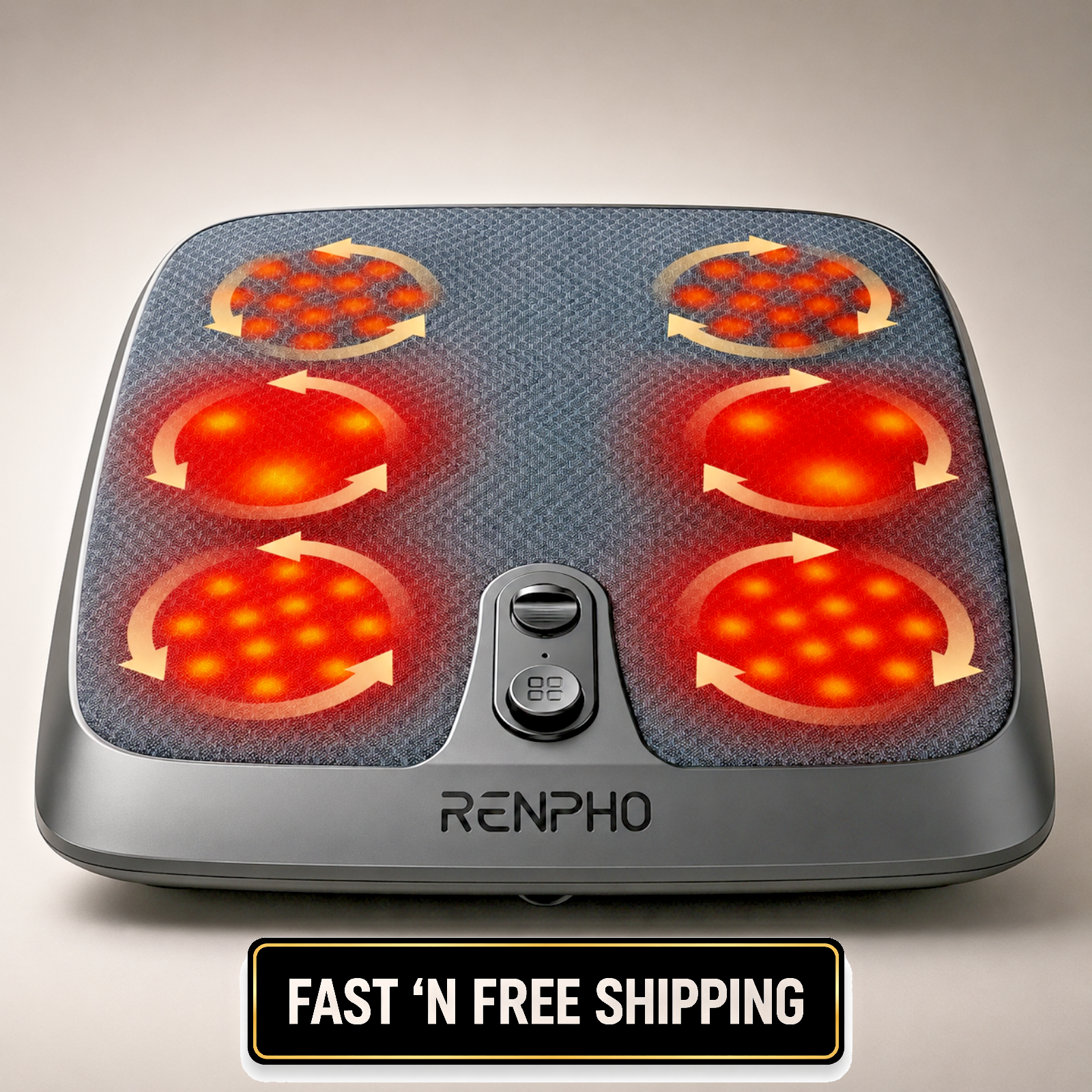 RENPHO FSA Shiatsu Foot Massager with Heat, Father Day Foot-Enabled On/Off