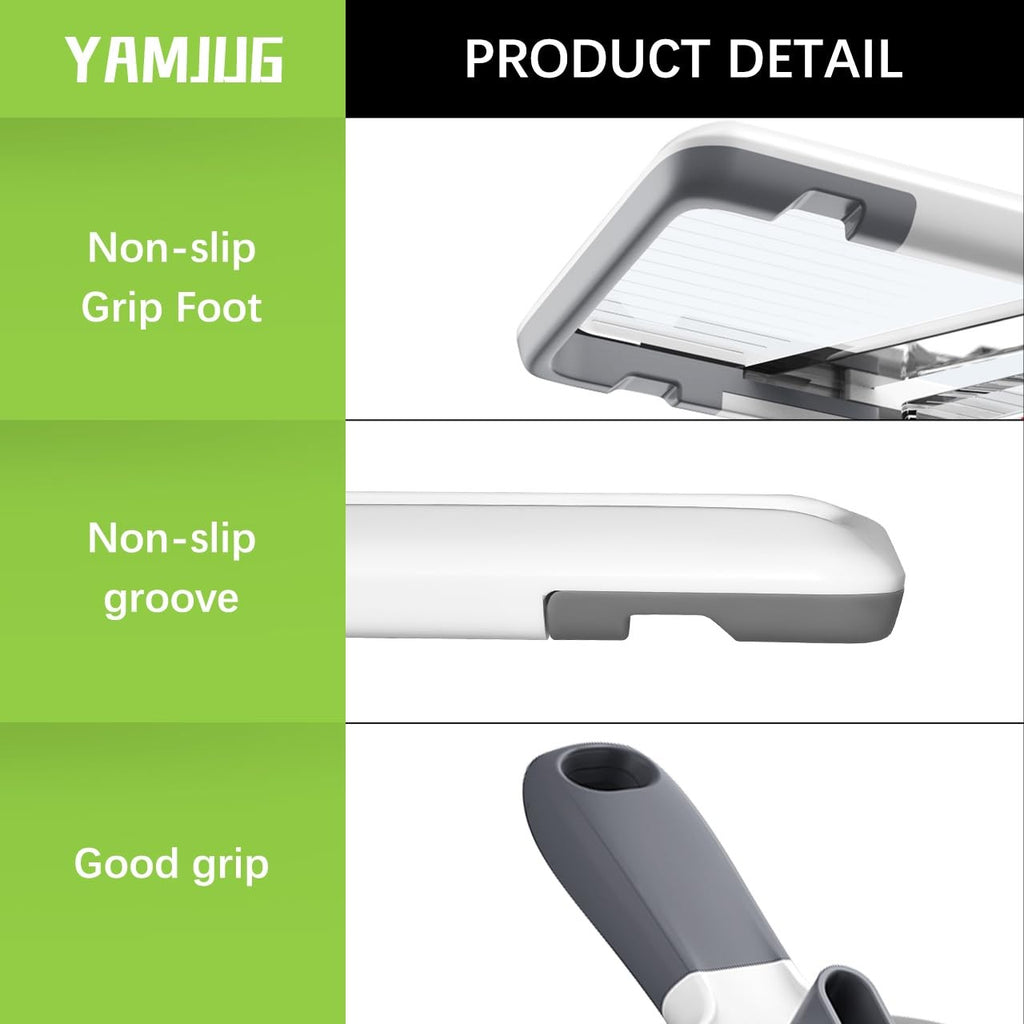 Multi Handheld Mandoline Slicer- Adjustable Stainless Steel Blade Slicer Veggies