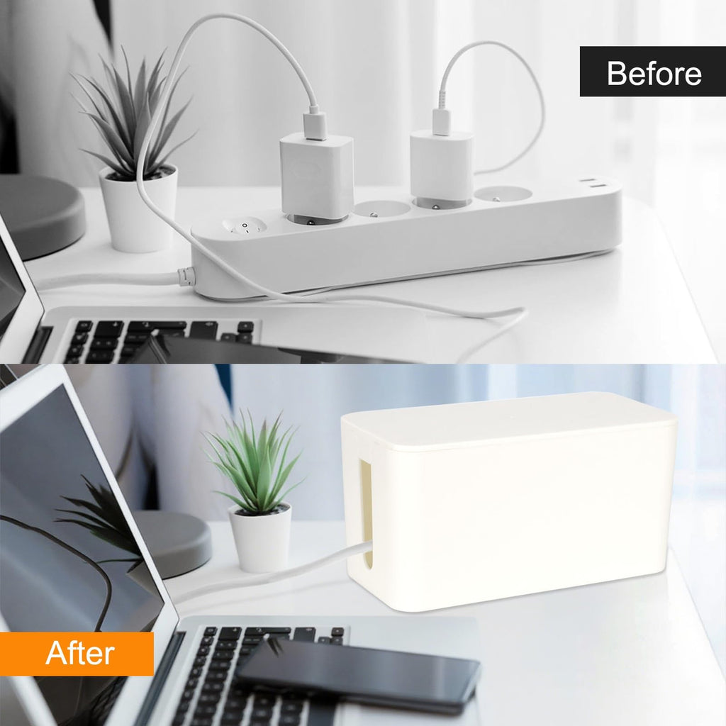 Mini Cable Management Cord Cover Wire Hider Box Concealer Organizer  Protector