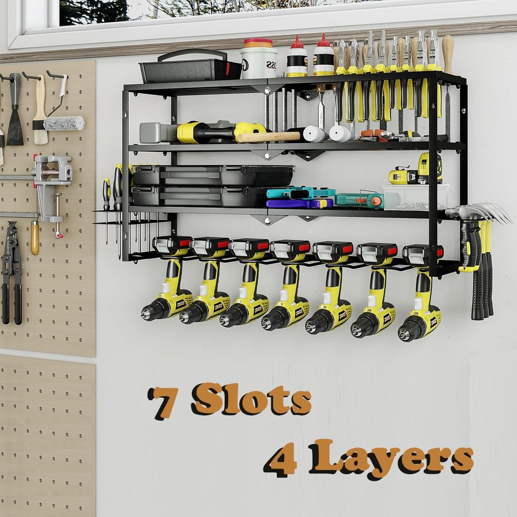 AZERPIAN Tool Organizer Heavy Duty Power Wall Mount for Drill and Cordless Tools
