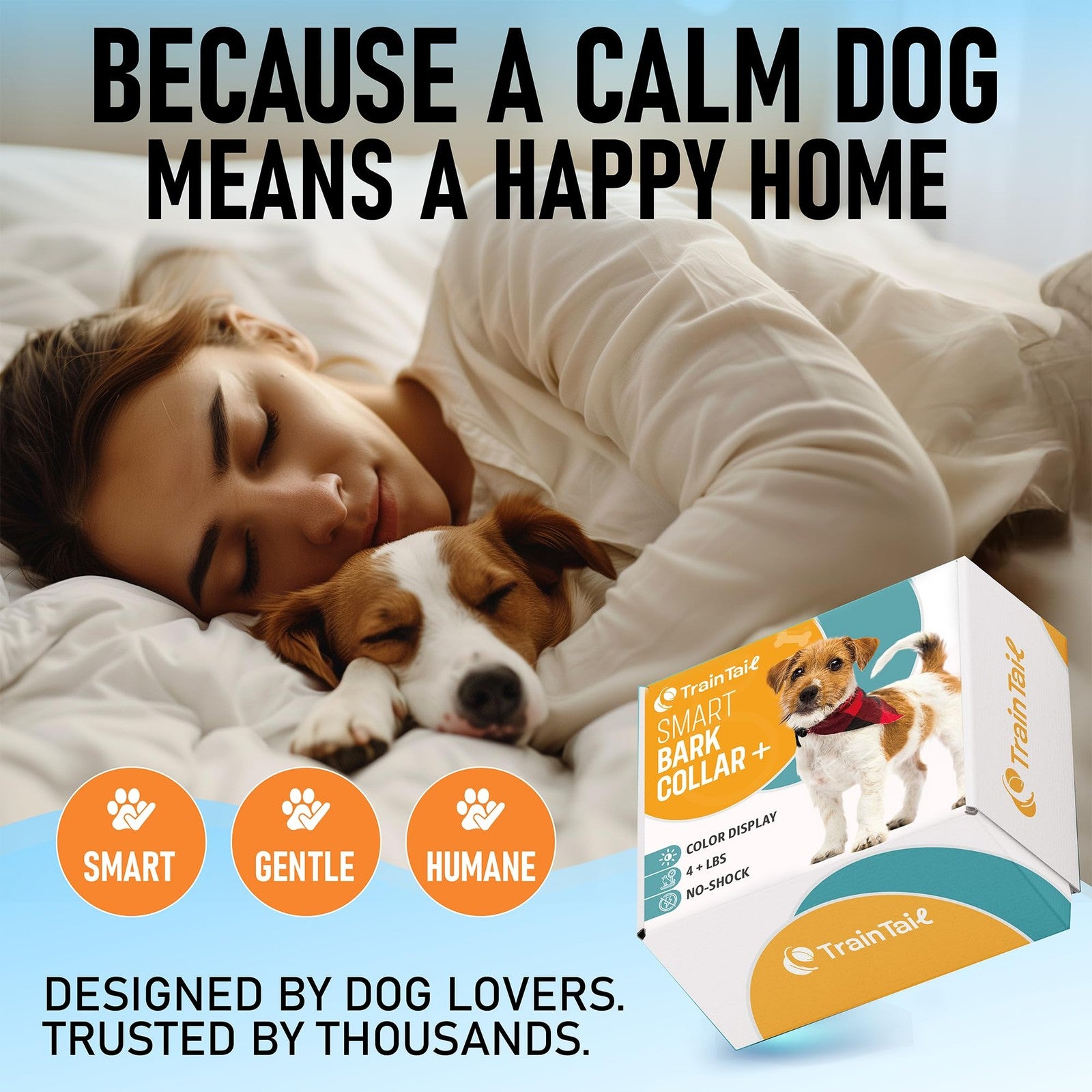No Shock Bark Collar Small Dogs Beep Vibration Humane Waterproof Rechargeable