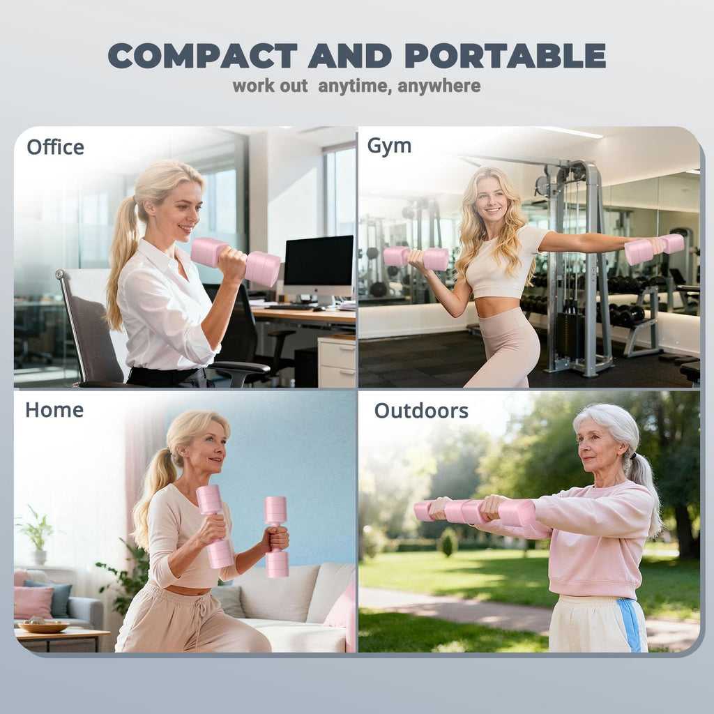 Ragebby Adjustable Dumbbell Set of 2 Weights for Men and Women at Home Anti-slip
