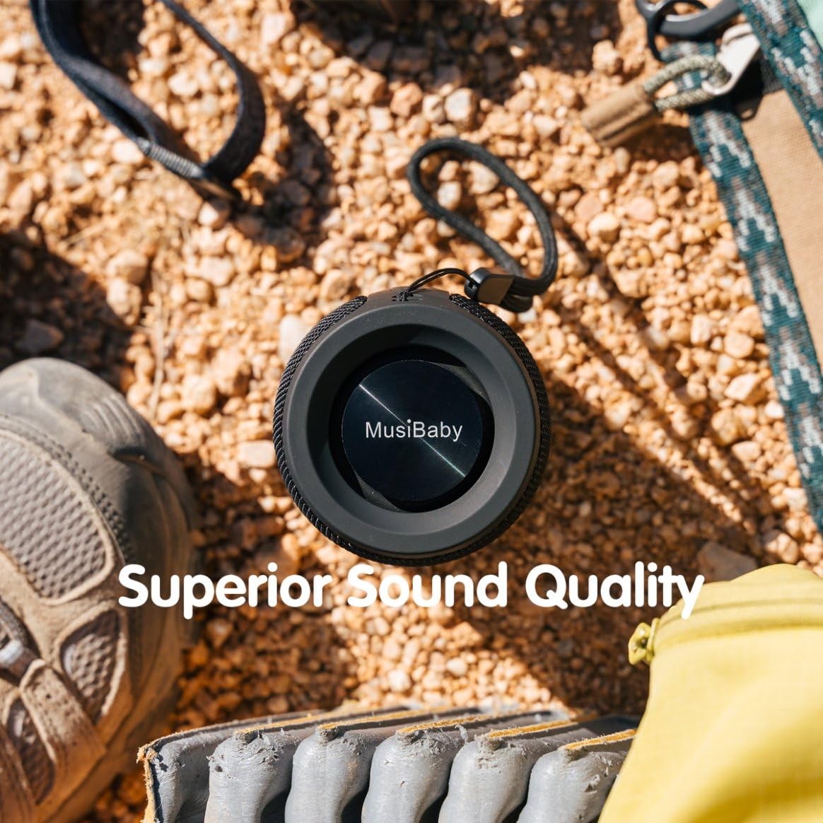 Musibaby M68 Bluetooth Speaker Waterproof Deep Bass 24H Portable Audio