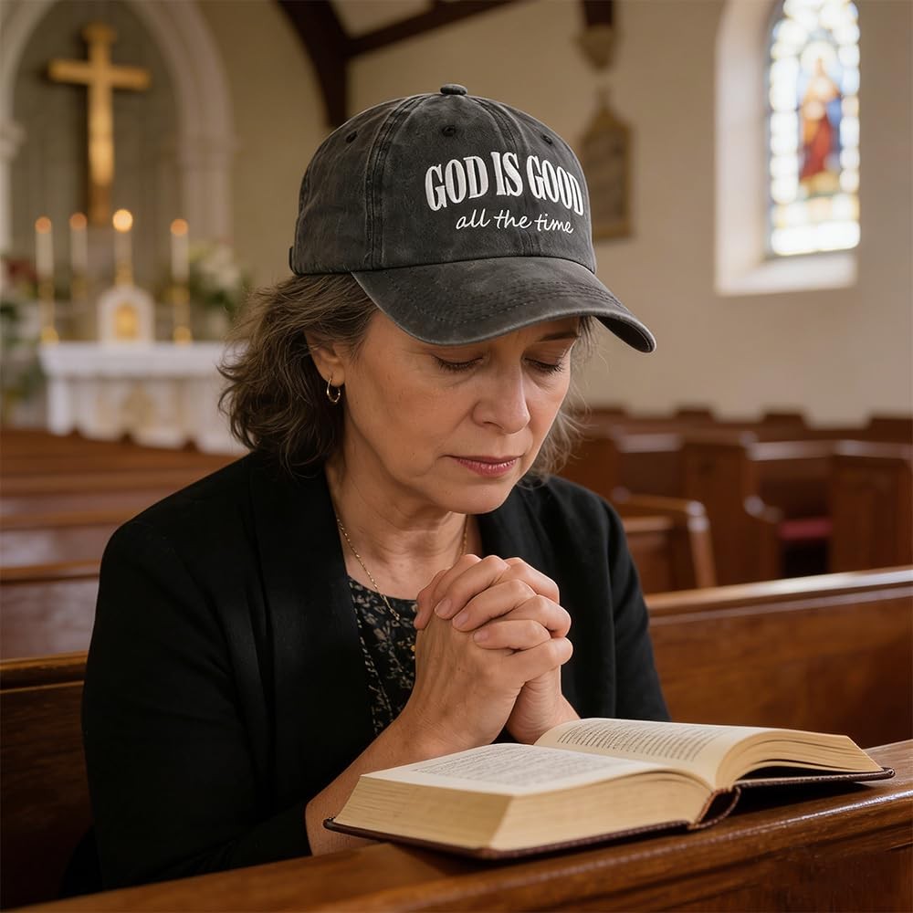 Christian Gifts for Men Women God is Good Jesus Hat Baseball Cap Mothers Fathers