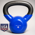 5 lb Vinyl Coated Cast Iron Strength Training Kettlebells for Home Gym Exercises