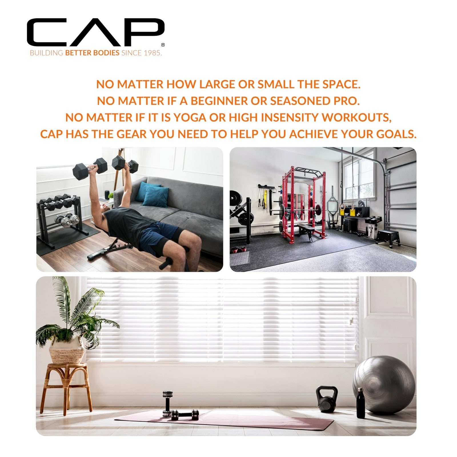 CAP Barbell Standard 1-Inch Grip Weight Plates 2.5 lbs BLACK, Pack (x4)