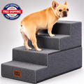 Dog Stairs for Bed 18" H 4-Step Non-Slip  for Indoor, Pet Steps for Small dogs
