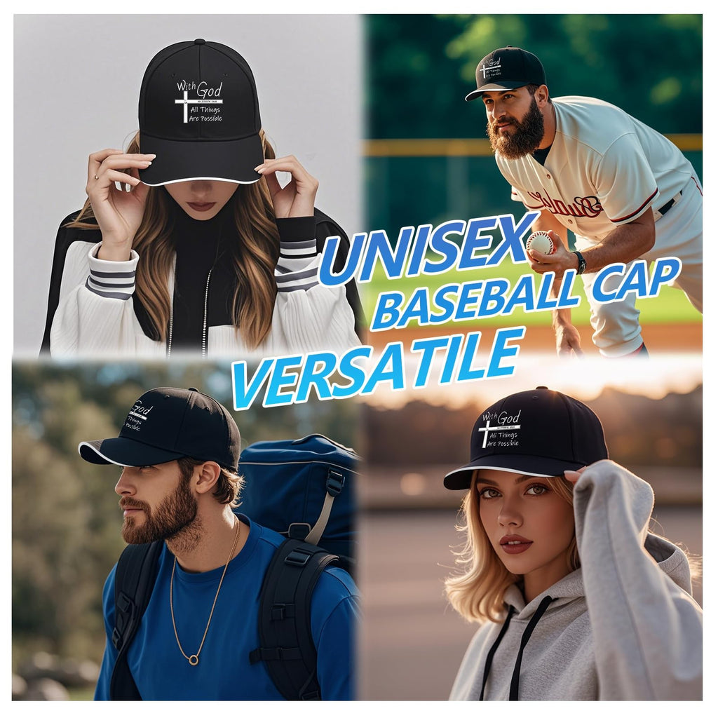 Jesus Hat for Men, Snapback Christian Hats for Women, Outdoor Religious Caps