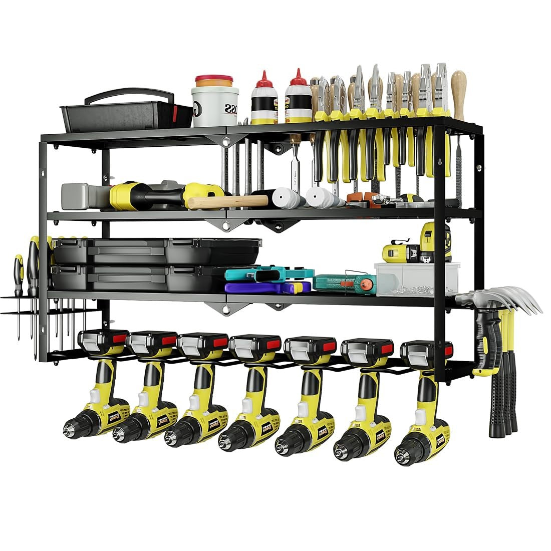 AZERPIAN Tool Organizer Heavy Duty Power Wall Mount for Drill and Cordless Tools