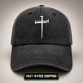 Christan Jesus Cross Baseball Cap Embroidered Dad Hat Adjustable Fashion Hats