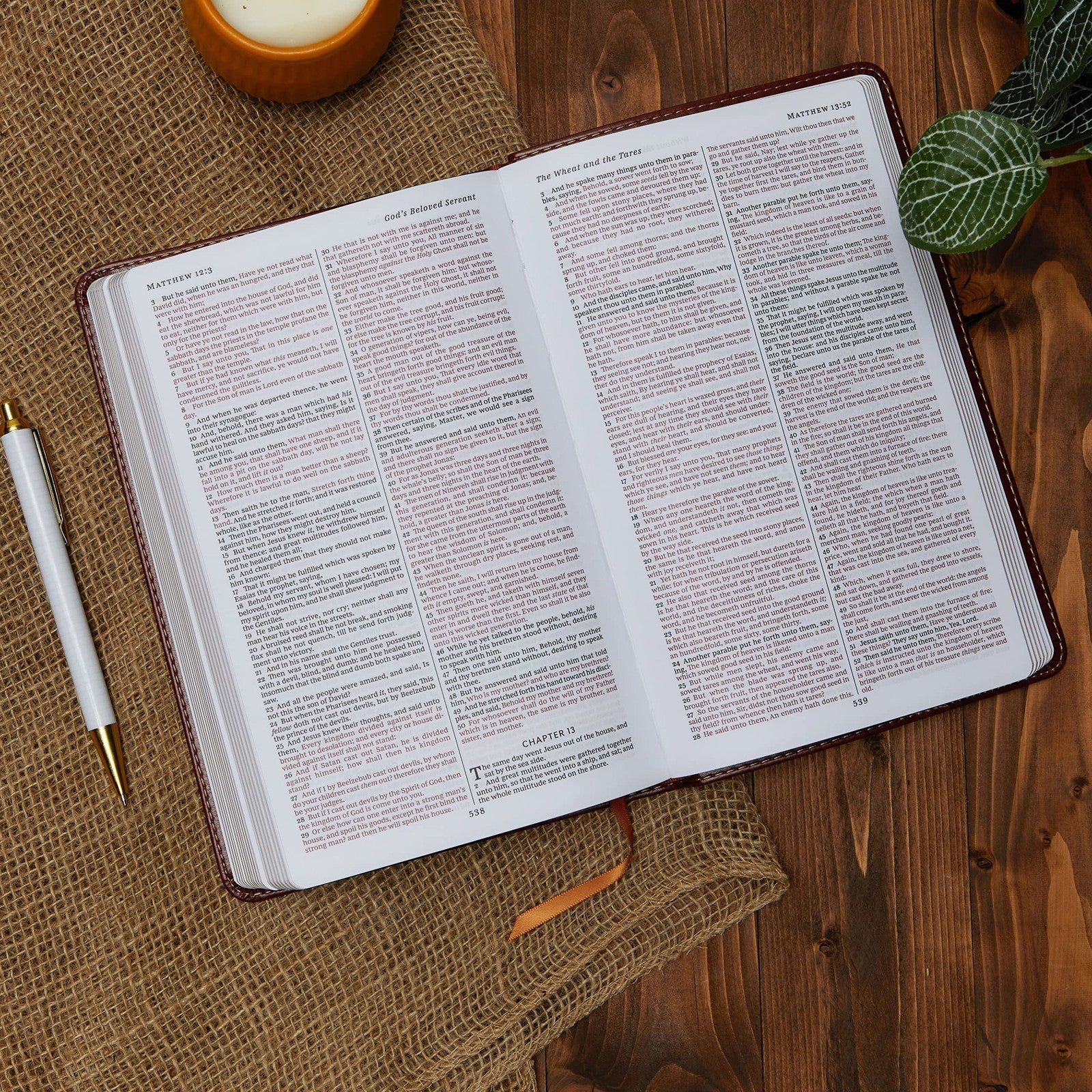 JV Holy Bible Comfort Print Black Leather Look Church Study Gift Edition