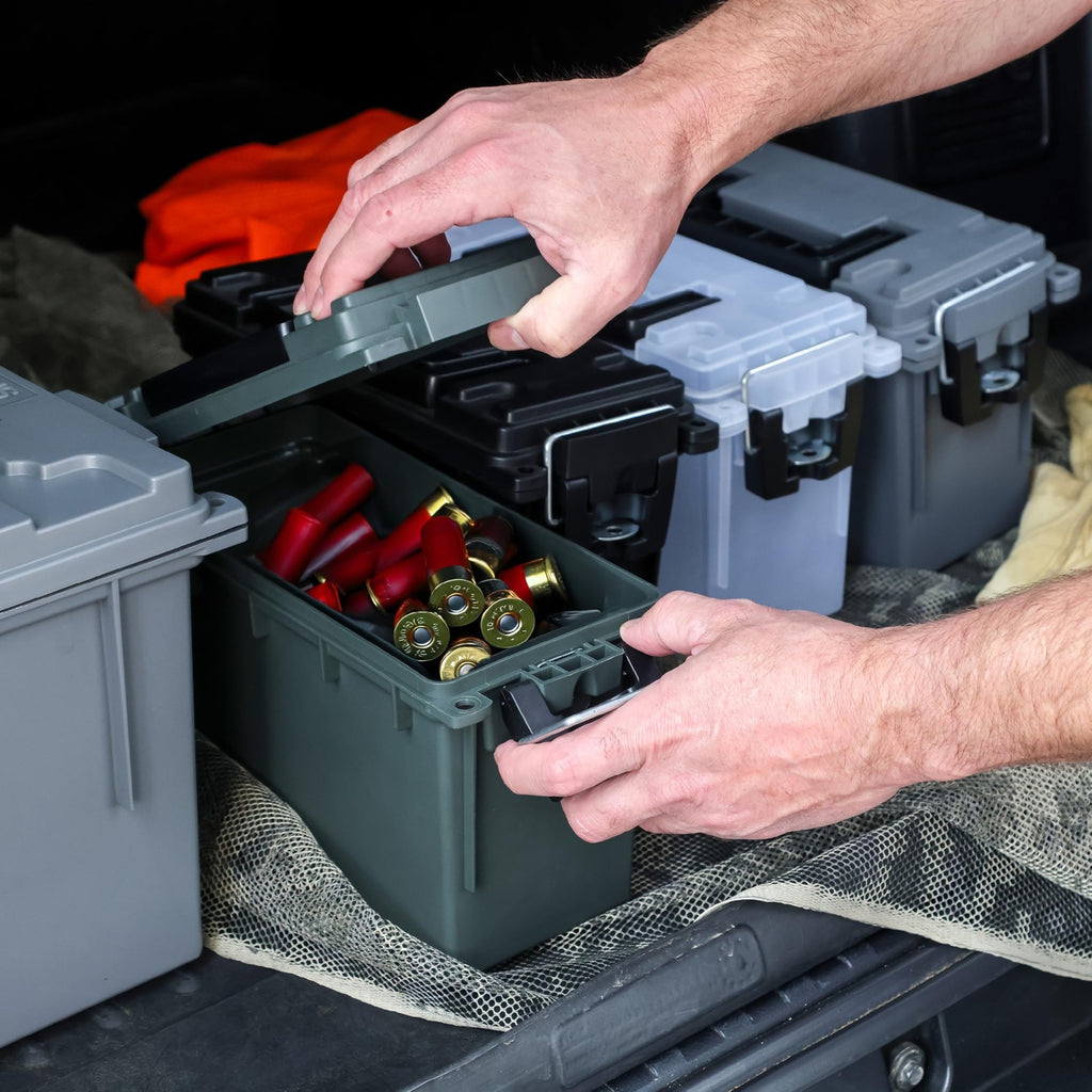 Sheffield .30 Cal Ammo Storage Box Stackable Lockable Water Resistant Case