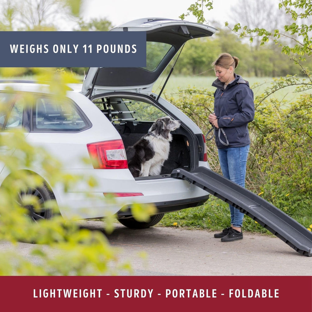 Trixie Folding Dog Ramp with Non-Slip Surfaces - Pet Ramp for Large Cars and SUV