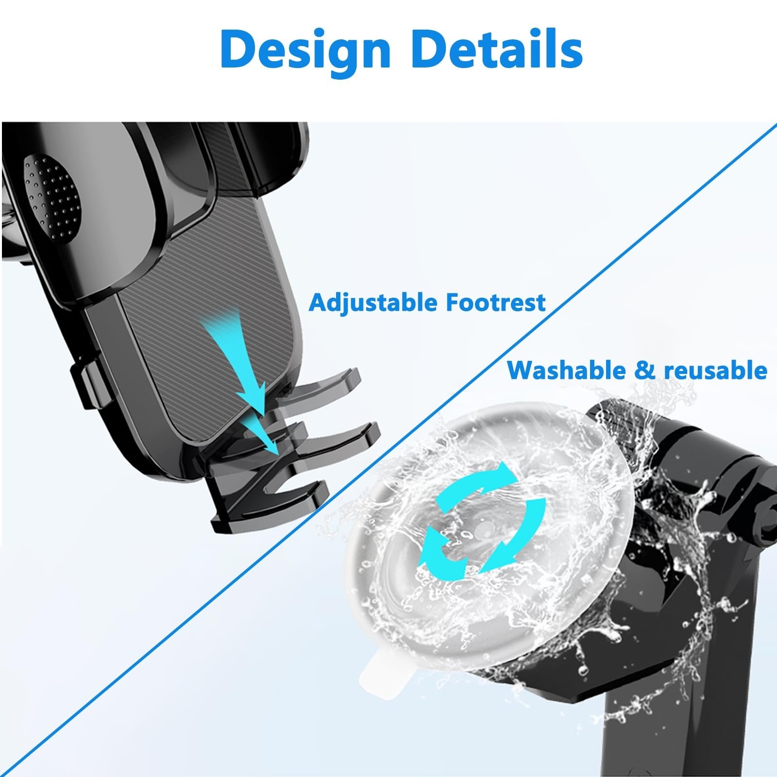 Car Phone Holder [2026 Updated Suction Cup] Long Arm 360°Rotation Phone Mount