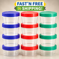 SGKSUN 2oz Sauce Containers 12 Pack Leak Proof Dressing Cups Meal Prep Lids
