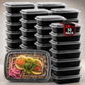 50-Pack 28oz Meal Prep Containers w/Lids 1 Compartment Microwave Safe