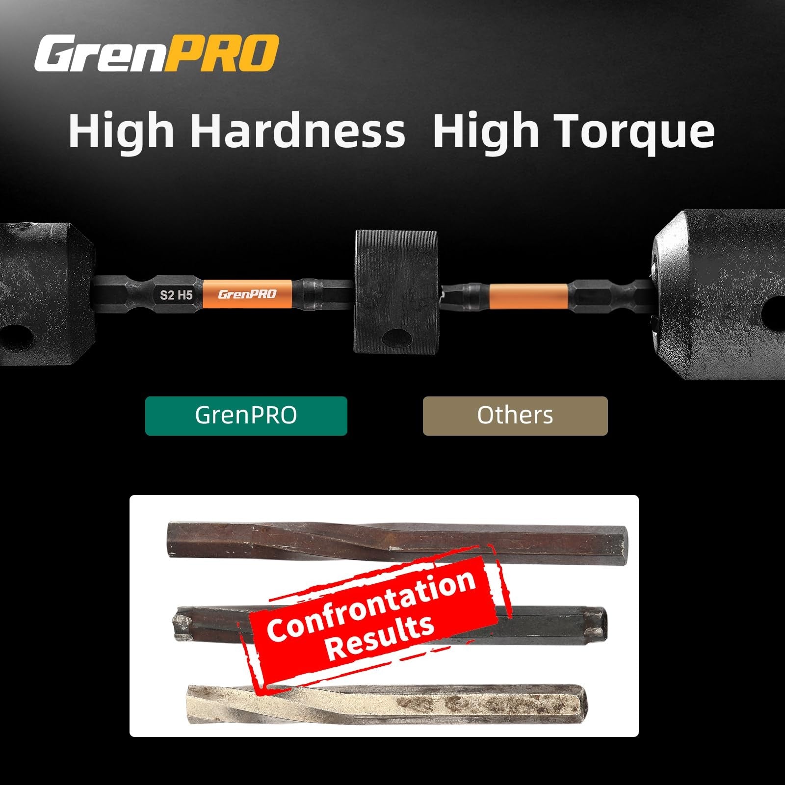 GRENPRO Allen Wrench Drill Bit Set 22pc Hex Bit Set Impact Driver Bit Set, Screw