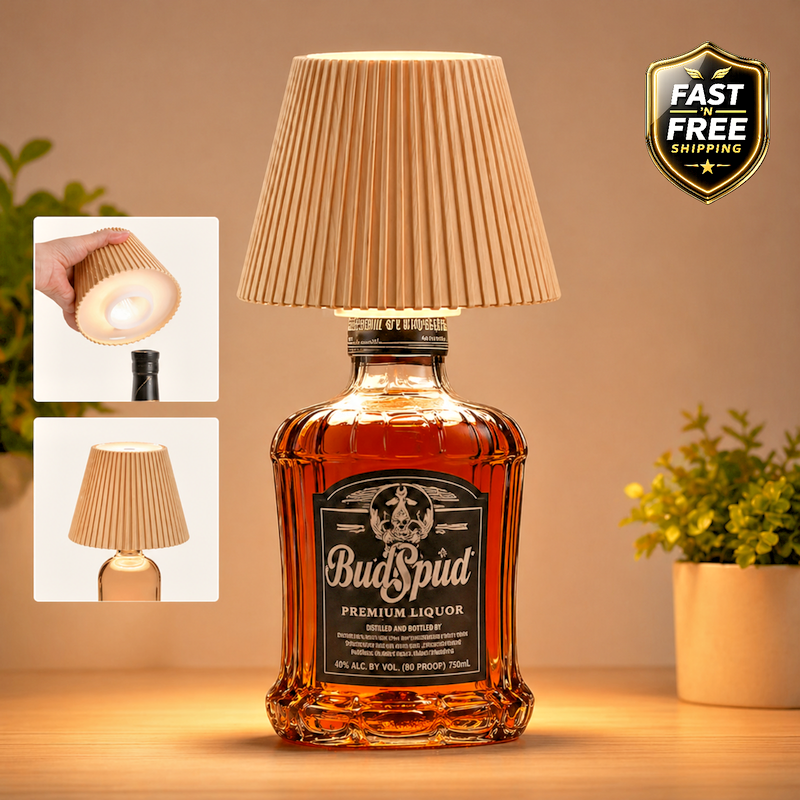 Wireless Bottle Lamp 3 Level Brightness Rechargeable Cordless Bar Table Light