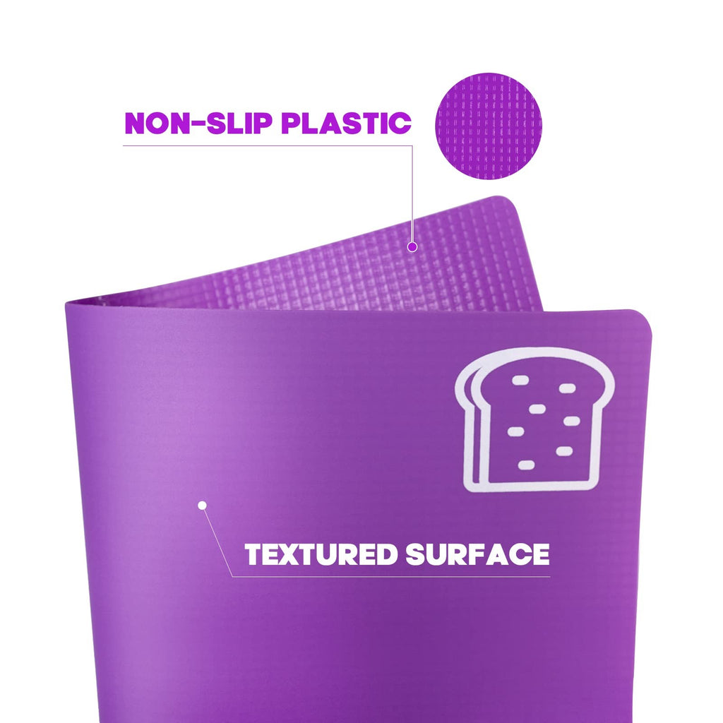 5 Pieces Flexible Cutting Boards, BPA Free Plastic Cutting Boards for Kitchen
