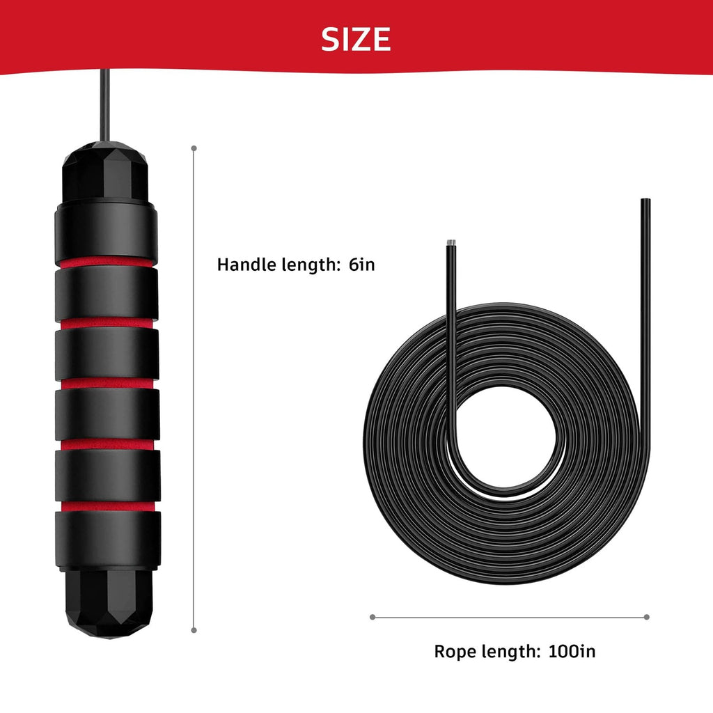 Adjustable Jump Rope Speed Fitness Skipping Rope Ball Bearing Cable
