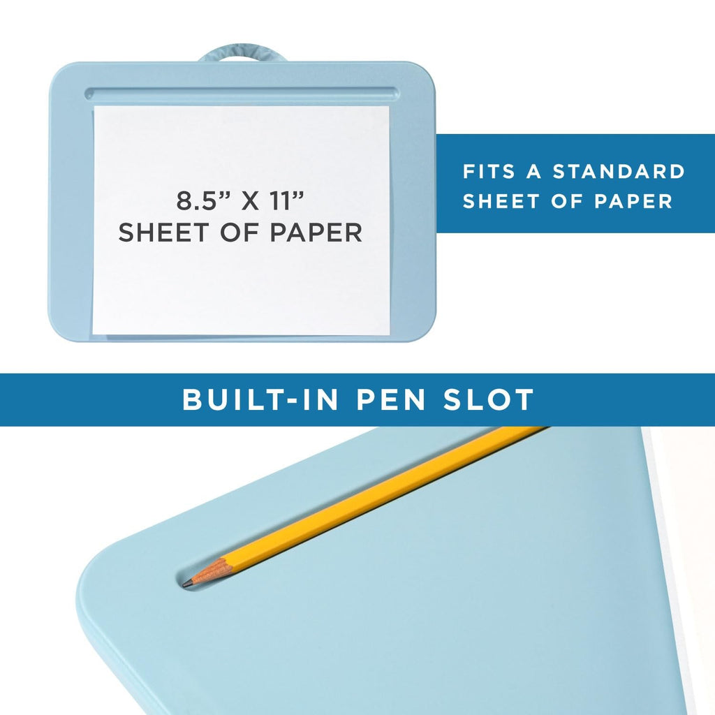 LAPGEAR Compact Lap Desk – Fits Up to 14″ Laptops – Sky Blue – Style No. 43103