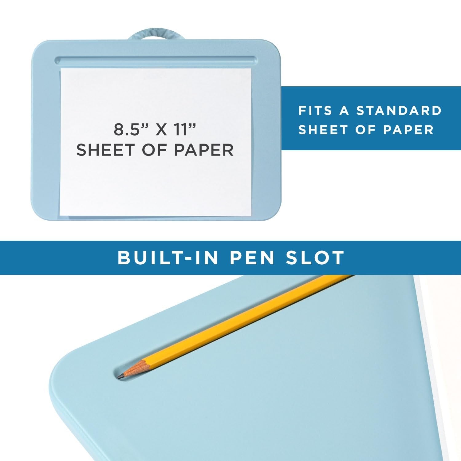 LAPGEAR Compact Lap Desk – Fits Up to 14″ Laptops – Sky Blue – Style No. 43103