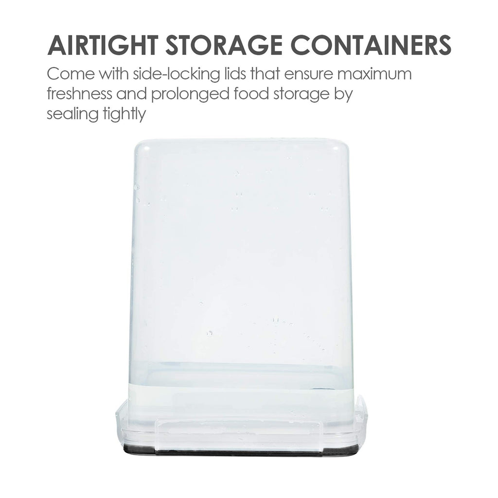 4 PCS Large Food Storage Containers 5.2L / 175oz, 4 Pieces BPA Free Plastic
