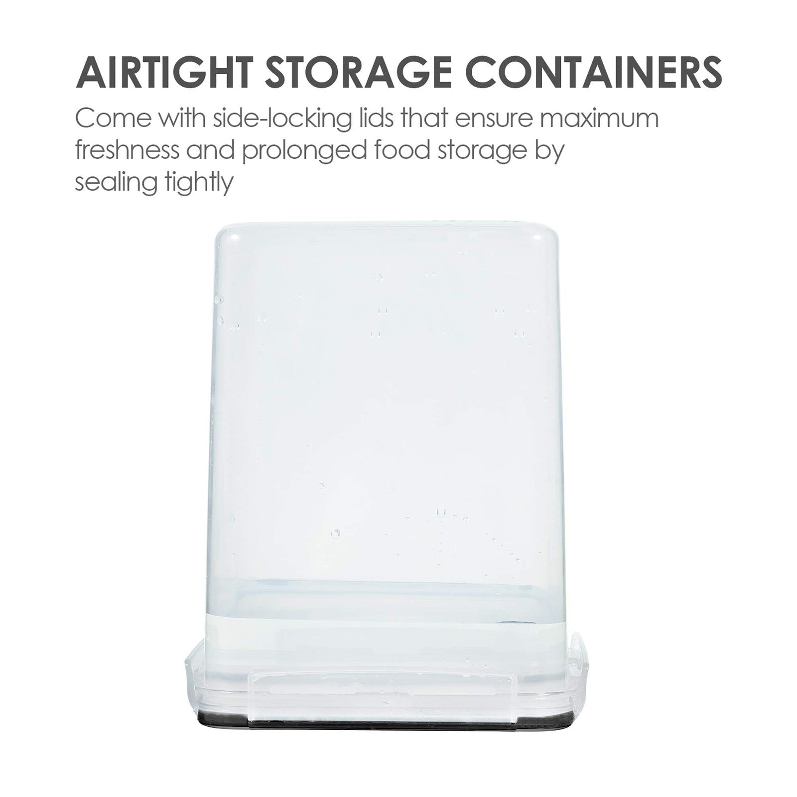 4 PCS Large Food Storage Containers 5.2L / 175oz, 4 Pieces BPA Free Plastic
