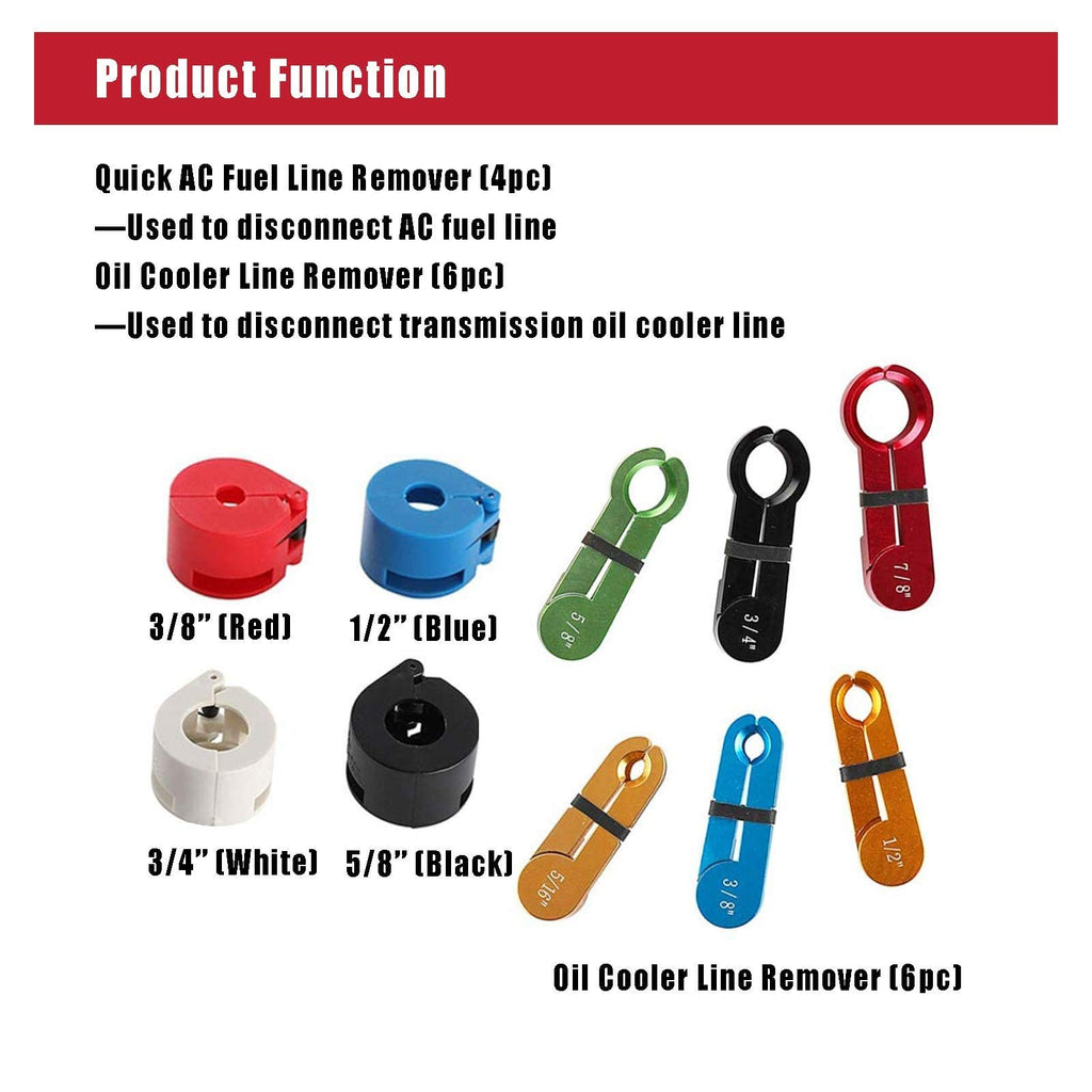 Master Fuel Air Conditioning Line Disconnect Set Transmission A/C & Oil Lines