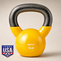 10LB Cast Iron Kettlebell Vinyl Coated Weight for Strength Training