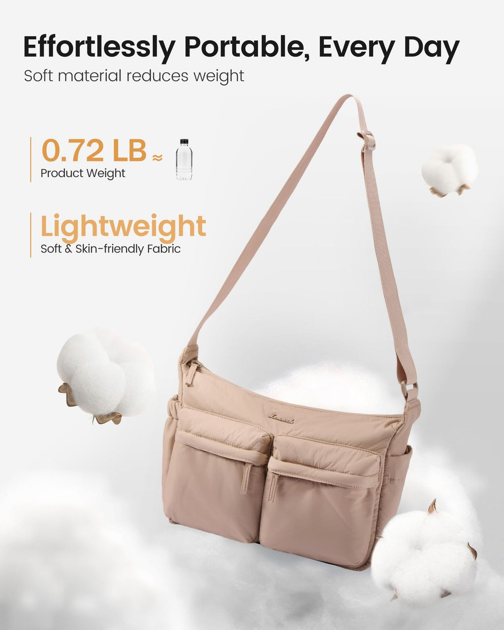 LOVEVOOK Puffy Crossbody Bags for Women Small Hobo Purse and Messenger Handbags